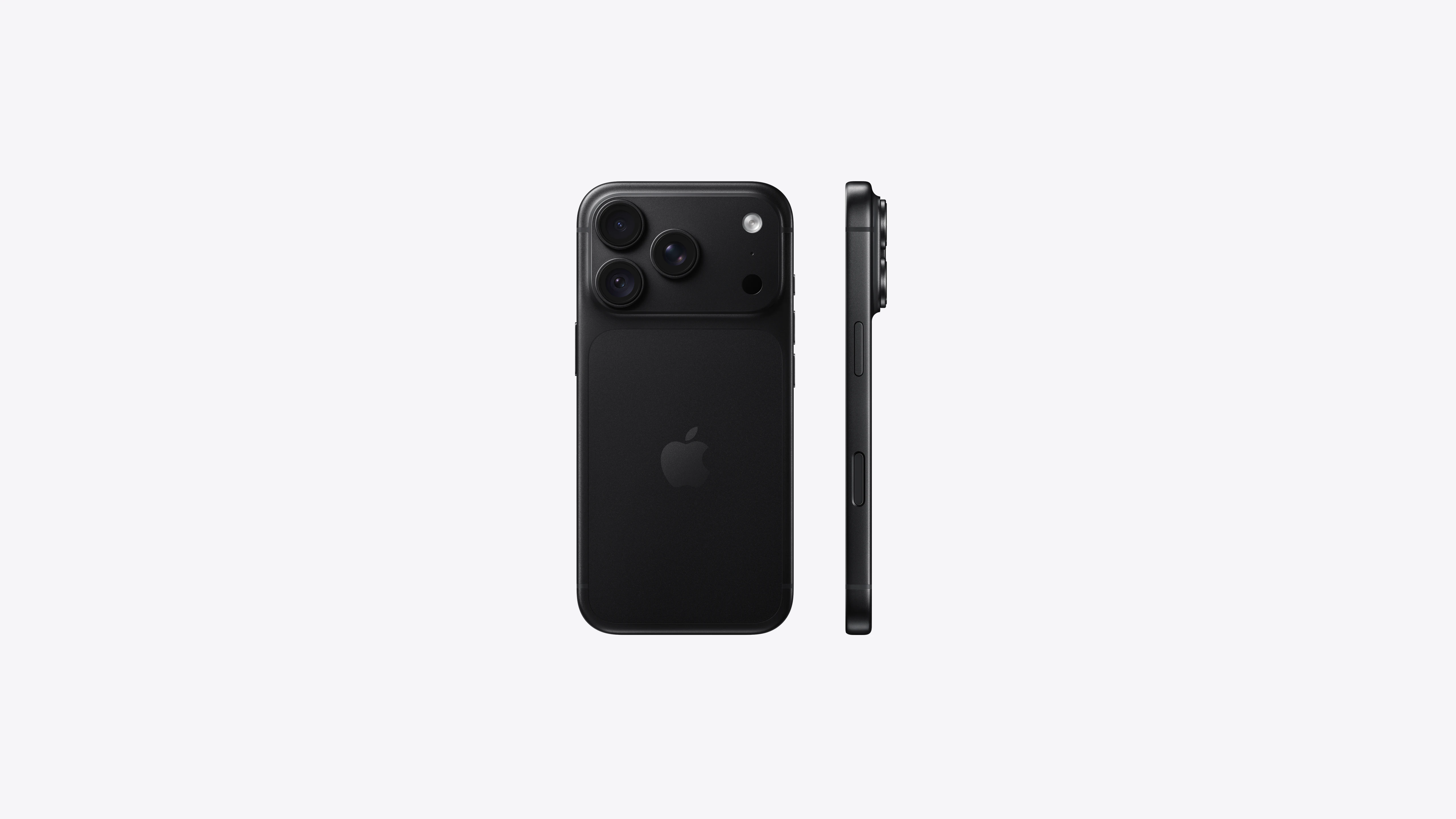 iPhone 18 Pro — Black · Side view