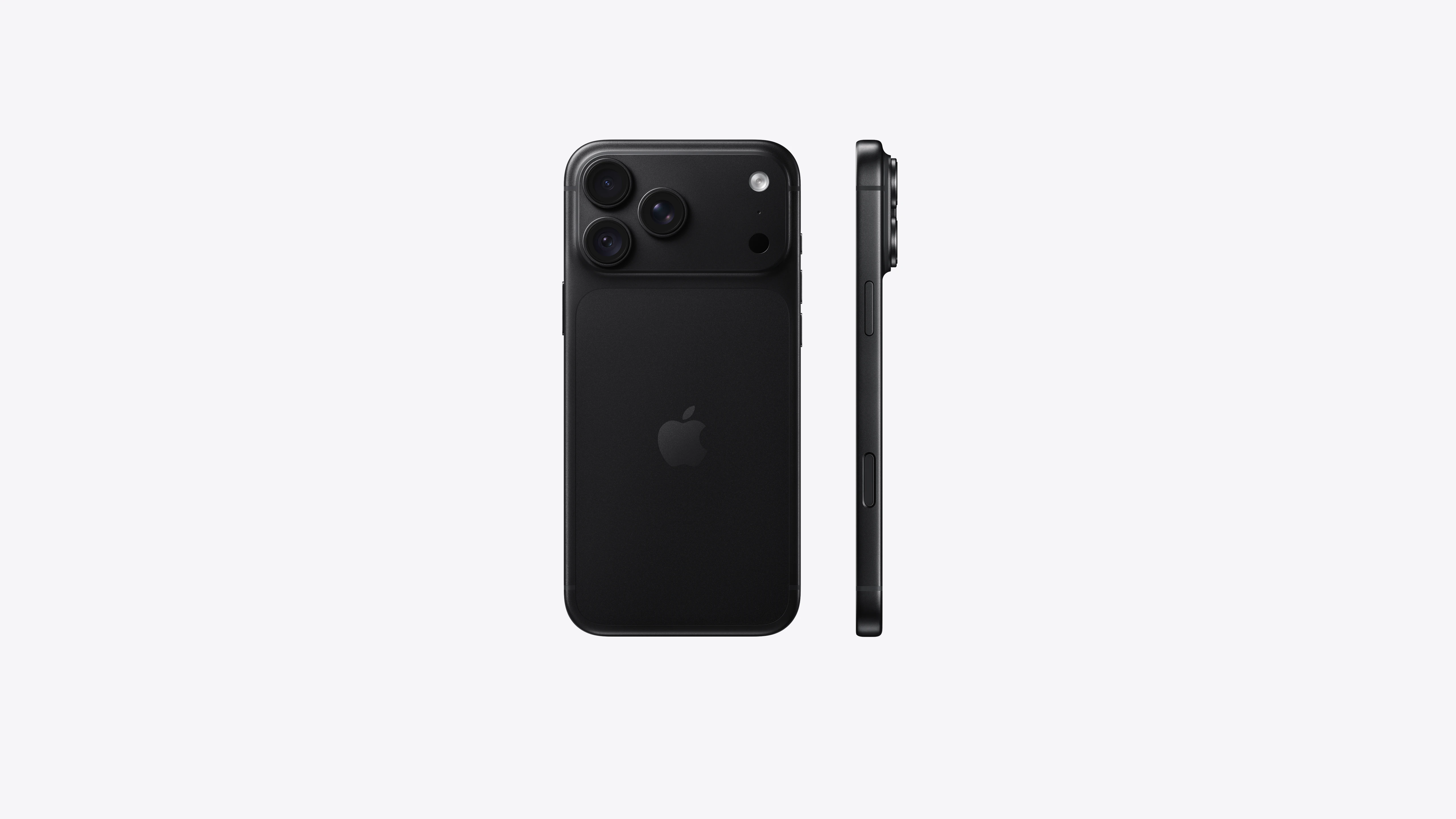 iPhone 18 Pro Max — Black · Side view