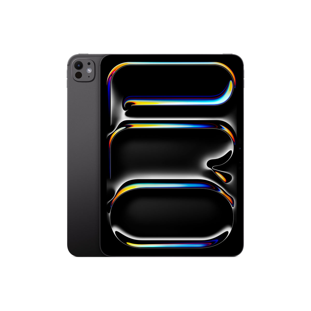 11-inch iPad Pro — Space Black — front and back